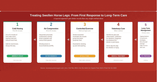 treat swollen horse legs